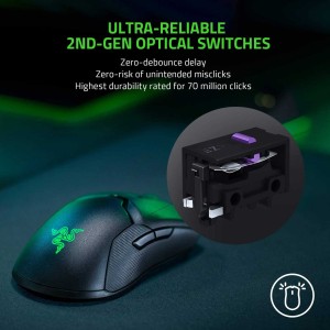 ماوس بی سیم گیمینگ ریزر مدل  VIPER ULTIMATE WIRELESS همراه با پایه شارژ